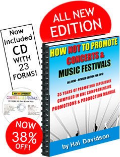 How Not to Promote Conerts and Music Festivals book link